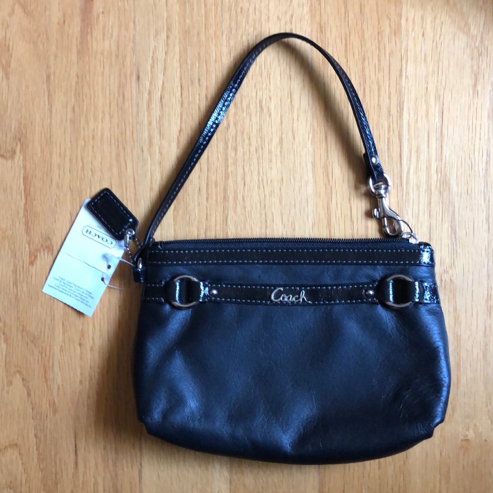 Coach wristlet purse black